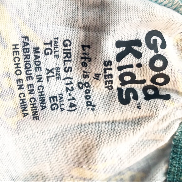 LIFE IS GOOD PETS DOG CAT PAJAMA PJ PANTS XL 12/14 - Picture 3 of 4